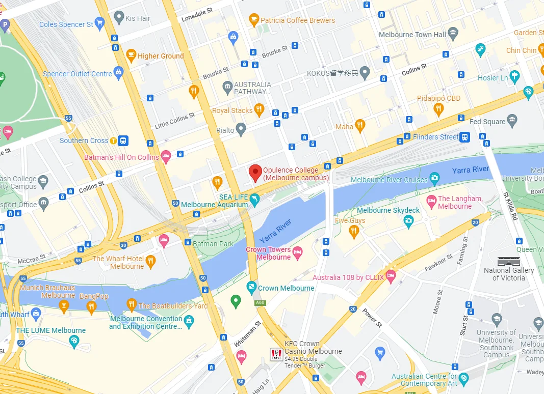 Melbourne Campus map